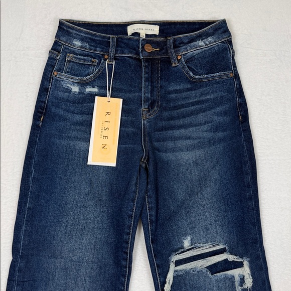 Risen Women's Deep Indigo Jeans Boot Cut New with Tags - Picture 8 of 13